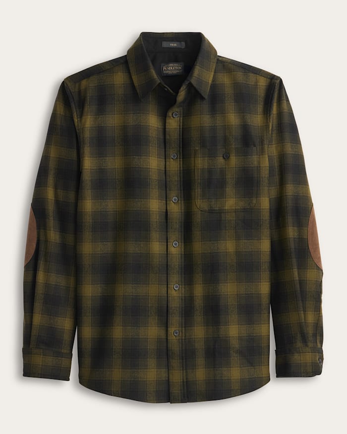 MEN'S PLAID ELBOW-PATCH TRAIL SHIRT